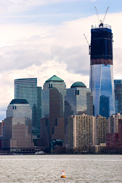 New york şehri tarihi yerler, ABD. beyaz izole. — Stok fotoğraf