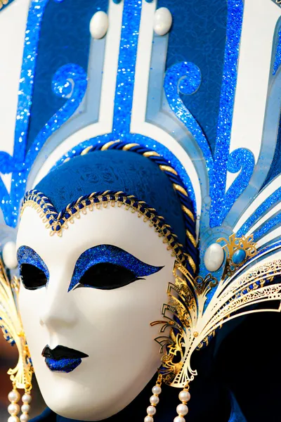 Venedik - Mart 05: karnaval Venedik, bir ann katılımcı