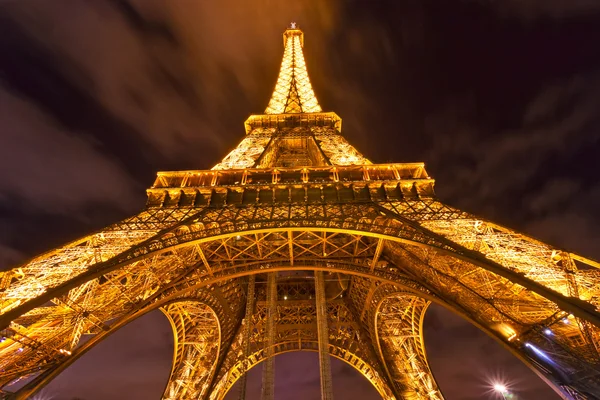 PARIS - DECEMBER 05: Lighting the Eiffel Tower on December 05, 2 — Stock Photo, Image