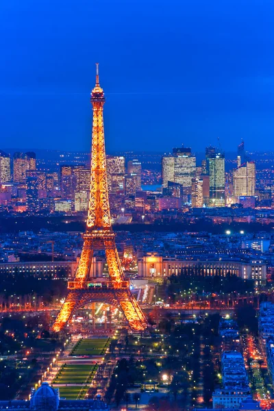 Iluminación de la Torre Eiffel — Foto de Stock