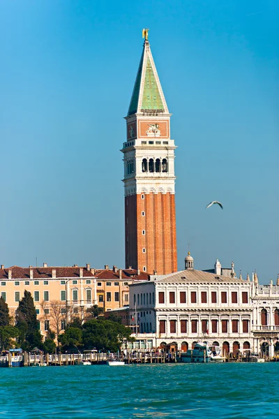 Grand Canal ao pôr do sol, Veneza, Itália . — Fotografia de Stock