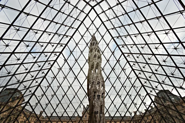 Museum Louvre, Paris - Perancis — Stok Foto