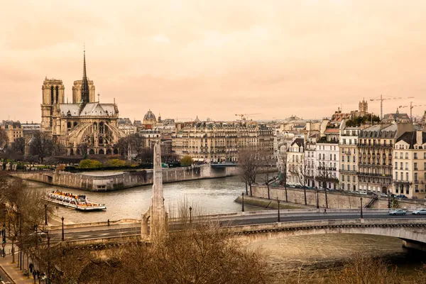Notre dame de Paris, Francja. — Zdjęcie stockowe
