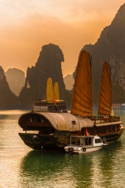 Halong bay, vietnam. UNESCO Dünya Mirası.