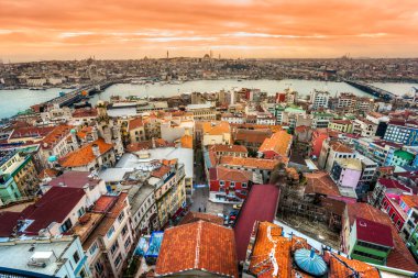 İstanbul görünümü galata Kulesi, istanbul, Türkiye.