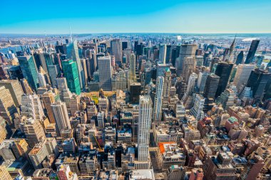 Manhattan, new york city havadan görünümü. ABD.