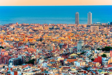 Barcelona port view hava.