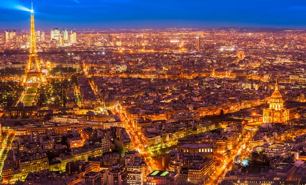 Paris på natten. — Stockfoto