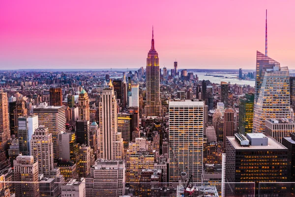 Widok na Manhattanie, Nowy Jork. Stany Zjednoczone Ameryki. — Zdjęcie stockowe