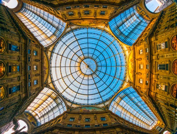Vittorio Emanuele gallery, Milan, Italy — Stock Photo, Image