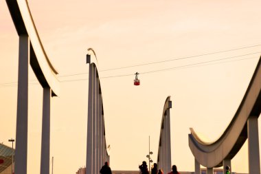 Rambla de mar, Barselona, İspanya.