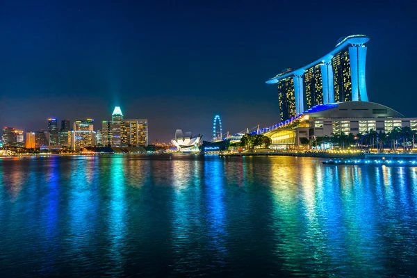 Singapore skyline van de stad. — Stockfoto