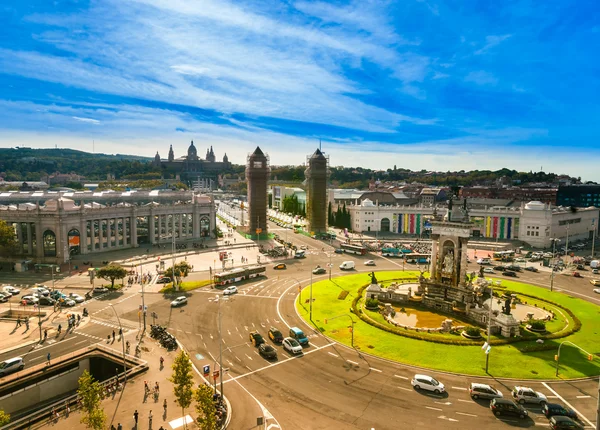 Placa de espanya, Barcelona. Spain — Stock Photo, Image