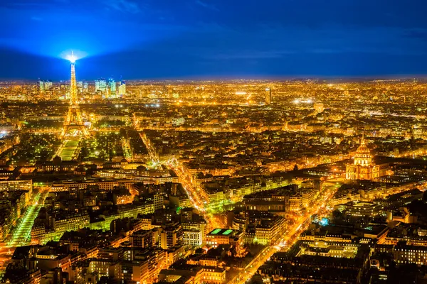 Paris på natten. — Stockfoto