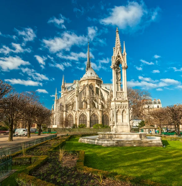Catedral de Notre Dame de Paris, França. — Fotografia de Stock