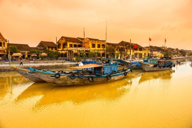 View on the old town of Hoi An. Vietnam clipart