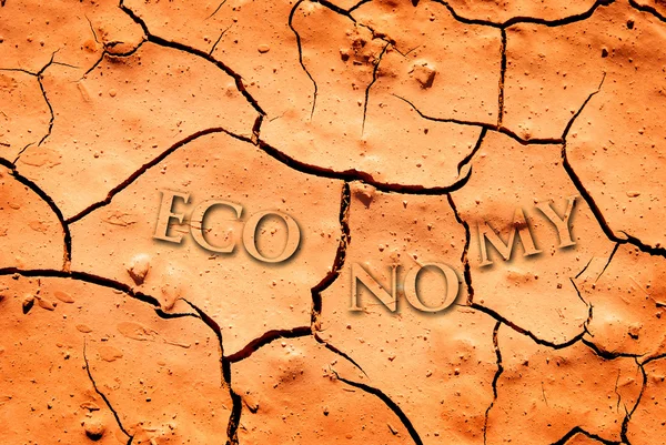 Economy Dried Up or Drought — Stock Photo, Image