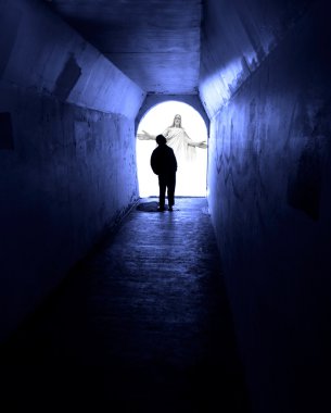 İsa'nın karanlık tünelde arayan adam