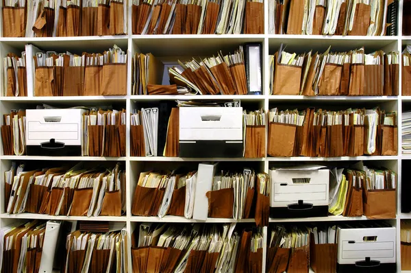 Files on Shelf — Stock Photo, Image