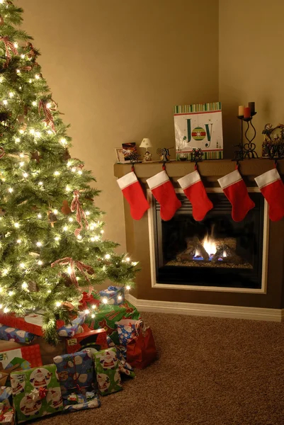 Domu na Boże Narodzenie — Zdjęcie stockowe
