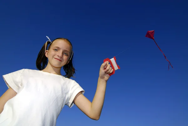 Flying a Kite — Stock Photo, Image