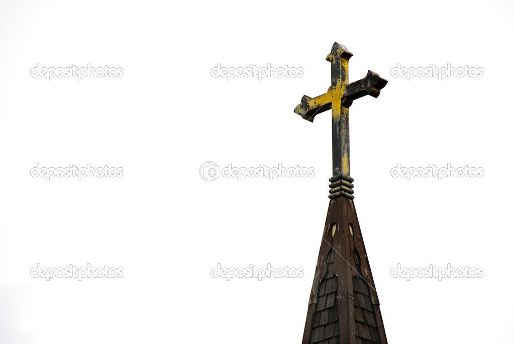 Church Steeple with Cross