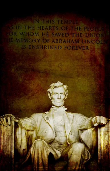 Памятник Линкольну крупным планом — стоковое фото