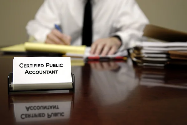 Accountant en fiscale tijd — Stockfoto