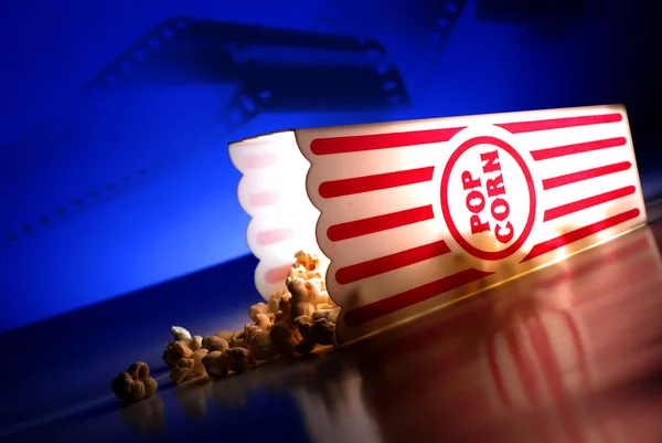 Popcorn im Kino — Stockfoto