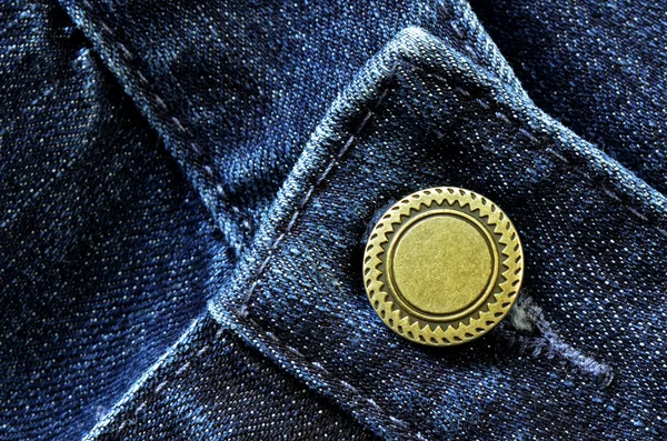 Pulsante pantaloni in denim — Foto Stock