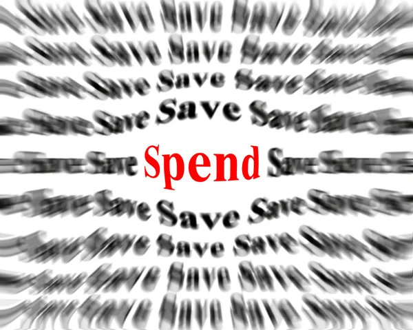 Save and Spend — Stock Photo, Image