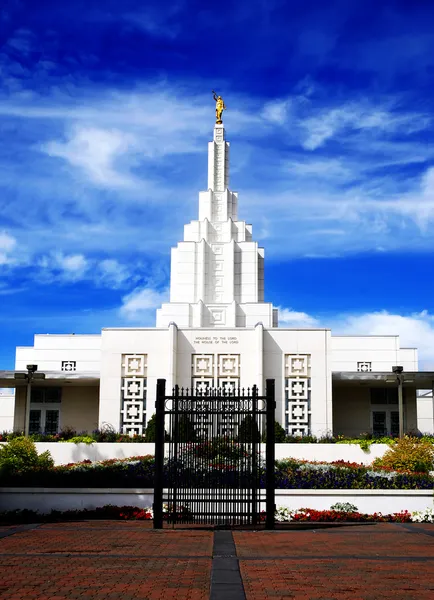 Mormonský chrám idaho falls — Stock fotografie