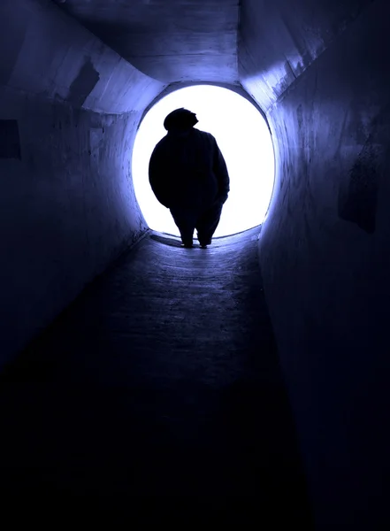 Overweight Person Looking for an End — Stock Photo, Image