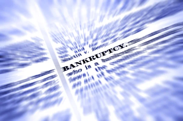 Bankruptcy Defined — Stock Photo, Image