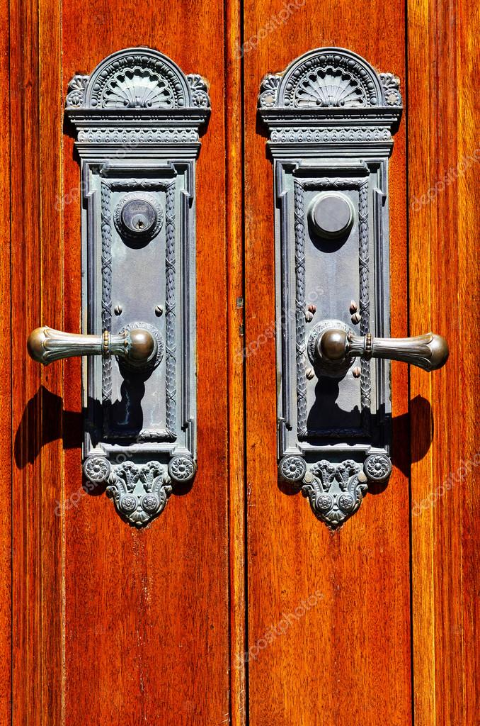 Poignées De Porte En Bois Ancienne Photographie Eric1513