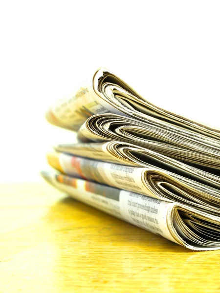 Newspapers Stacked up — Stock Photo, Image