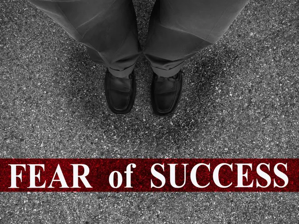 Бізнес страх успіху — стокове фото
