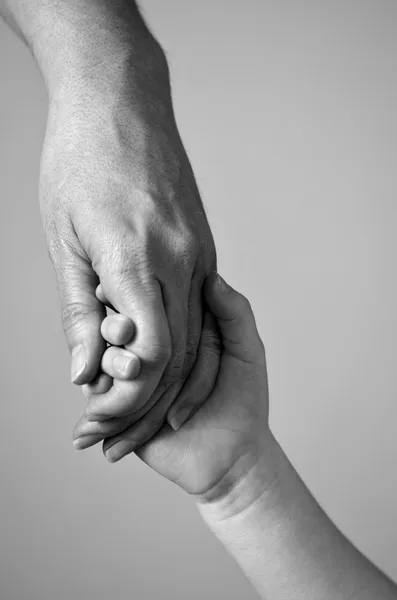 Holding Child Hand — Stock Photo, Image