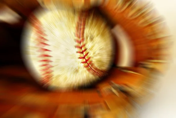 Baseball och mitt eller handske — Stockfoto