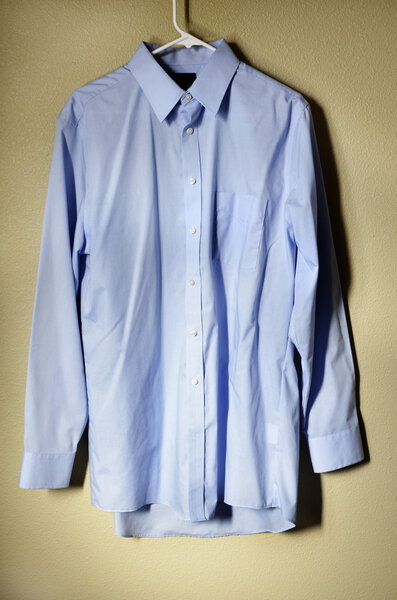 Blue Dress Shirt Hanger