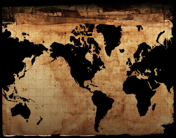 Античная карта мира — стоковое фото