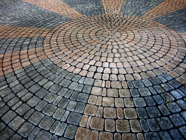 Cobble Stone Circle Pattern clipart