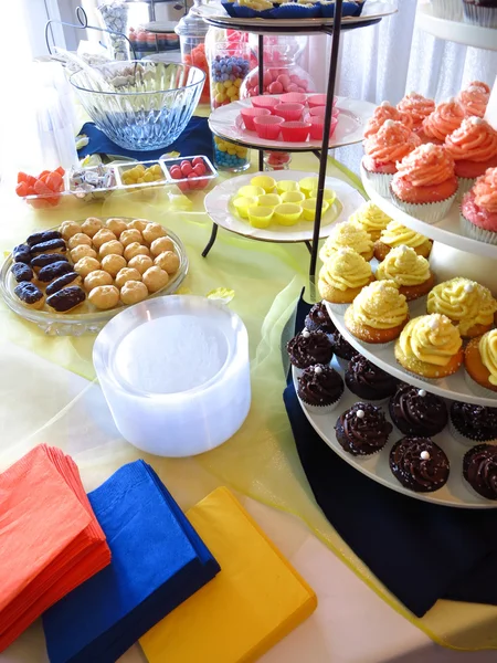 Trays of Party Treats for Celebration — Stock Photo, Image