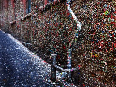 Seattle's Famous Gum Wall  clipart