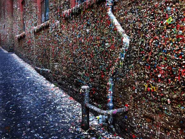 Seattle's Famous Gum Wall — Stock Photo, Image