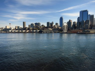Feribot Seattle manzarası