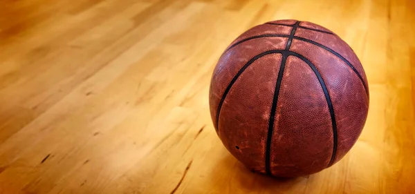 Bola Quadra Basquete Para Competição Esportes — Fotografia de Stock