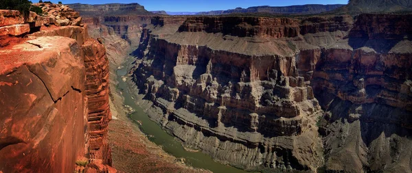 Grand Canyon Mit Colorado River Tiefer Schlucht Wahrzeichen Natursandstein — Stockfoto