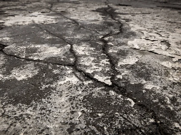 Kırık Çatlaklarla Çatlamış Çimentonun Soyut Görüntüsü — Stok fotoğraf