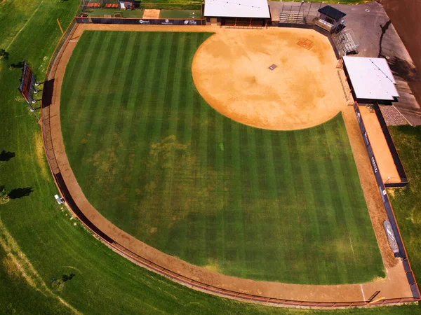 Baseball Diamond Field Aerial View Drone Competition — Fotografia de Stock